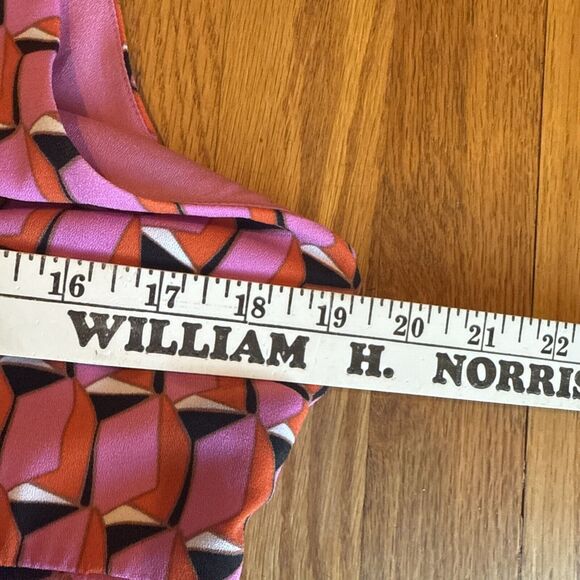 Diane Von Furstenberg Mini Dress Womens 14 Multicolor 90s Modern Geometric - Picture 3 of 5